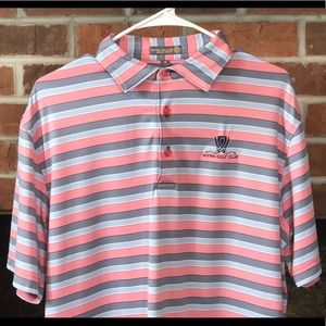 Peter Millar Summer Comfort E4 Wynn Golf Club Las Vegas Strip Polo Medium EUC!!!